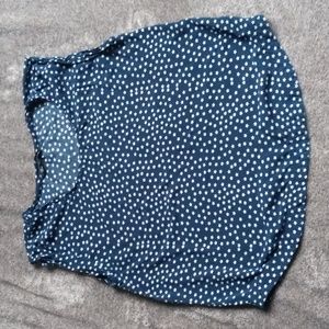 Velvet Heart navy and white star print sleeveless top